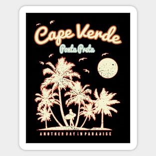 Ponta Preta Cape Verde beach Sticker